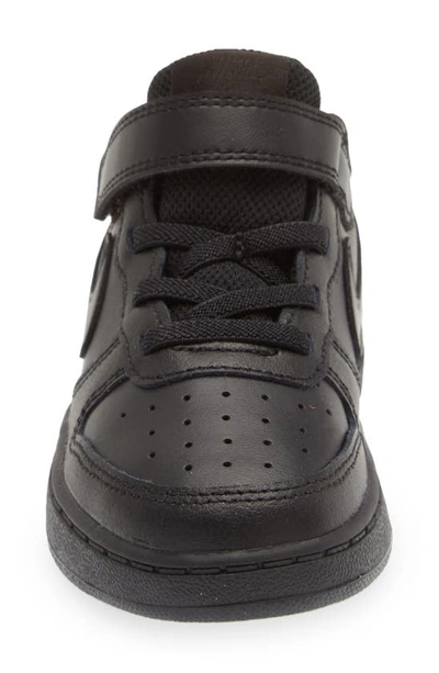 Shop Nike Kids' Court Borough Low Recraft Sneaker In Black/ Black