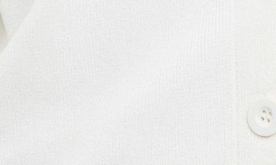 English Factory Mixed Media Layered Cardigan In Cream