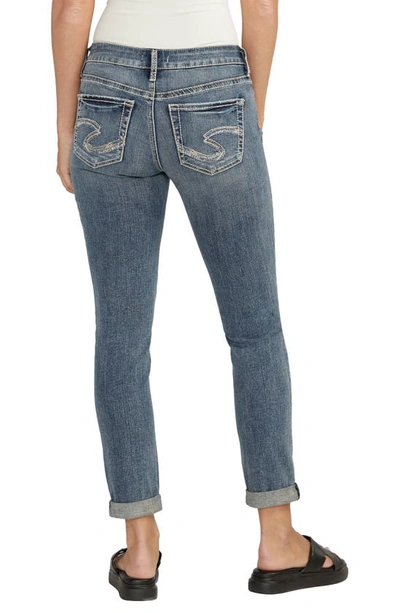 Silver Jeans Co. Slim Fit Girlfriend Jeans In Indigo