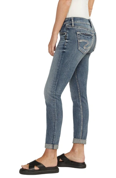 Silver Jeans Co. Slim Fit Girlfriend Jeans In Indigo