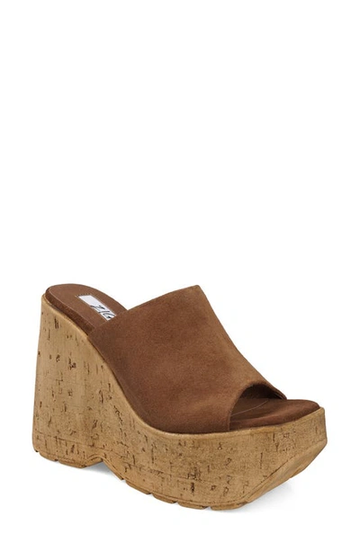 Shop Zigi Zhamira Platform Wedge Sandal In Cognac Suede