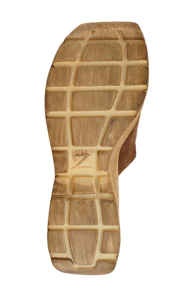Shop Zigi Zhamira Platform Wedge Sandal In Cognac Suede