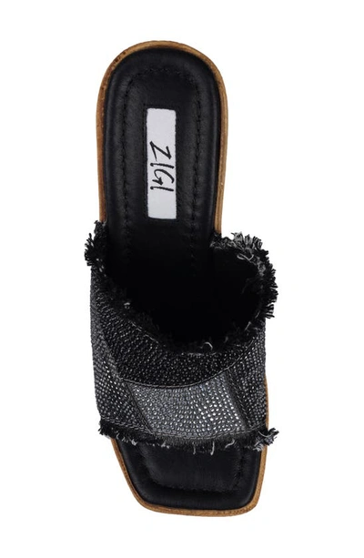 Shop Zigi Yulixa Wedge Platform Sandal In Blk Denim