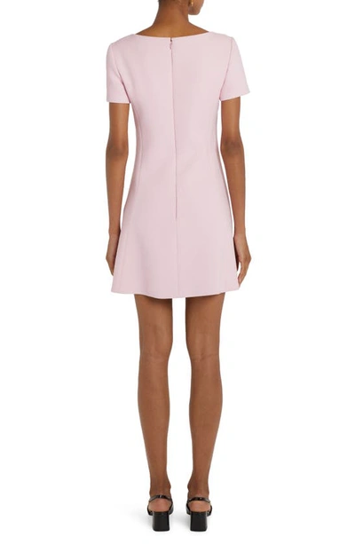 Shop Versace Medusa Belt A-line Minidress In Pale Pink