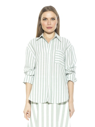 Shop Alexia Admor Tammi Shirt In Green