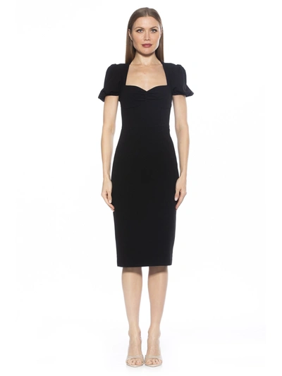 Alexia Admor Micaela Sweetheart Neck Sheath Dress In Black
