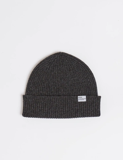 Shop Bhode Hawick Short Beanie Hat (lambswool) In Grey