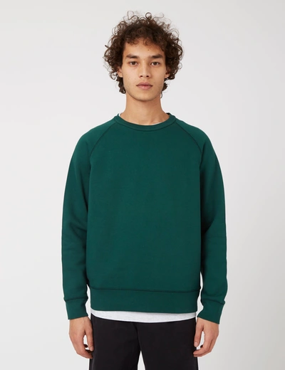 Shop Bhode Besuto Raglan Sweatshirt (organic Cotton) In Green