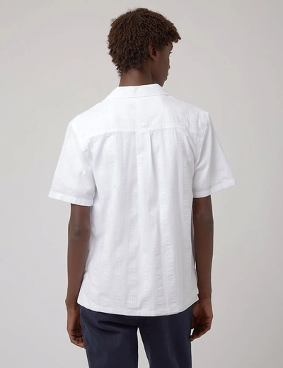 Shop Bhode Revere Collar Safari Shirt In Ecru
