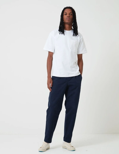Shop Bhode Everyday Pant (relaxed, Cropped Leg) In Navy Blue