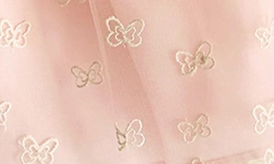 Shop Joe-ella Kids' Embroidered Tulle Dress In Blush Pink
