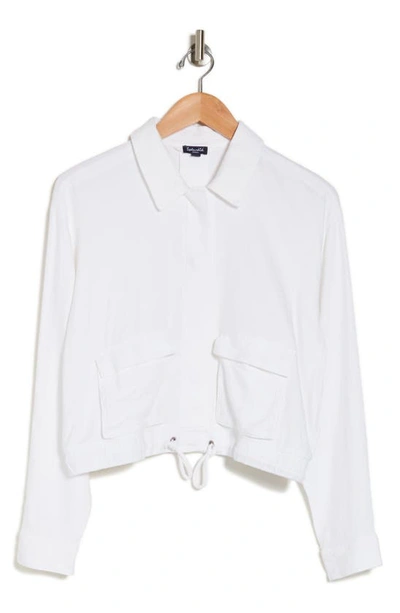 Shop Splendid Puglia Drawstring Waist Jacket In White