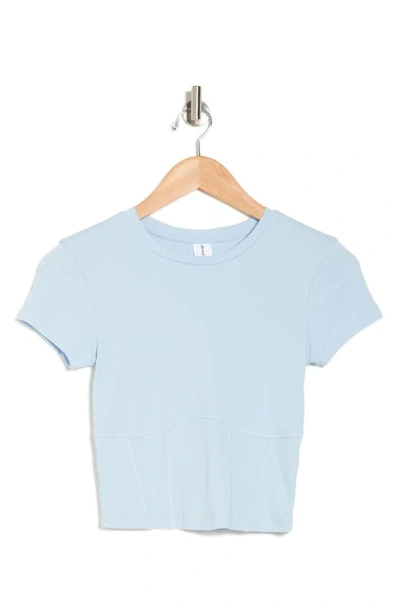 Shop Abound Corset Seamed Baby T-shirt In Blue Cashmere
