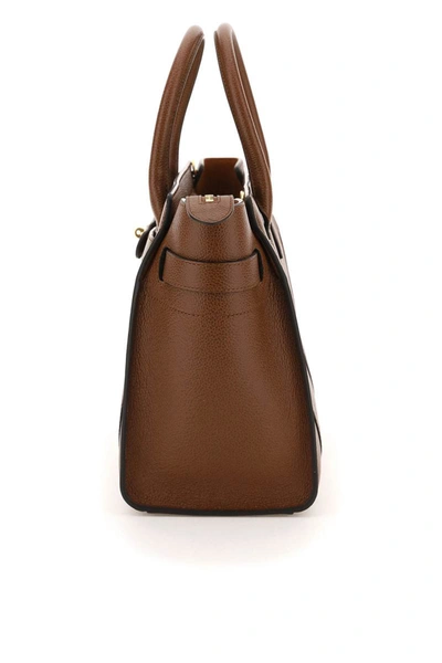 Shop Mulberry Zipped Bayswater Small Bag In Brown