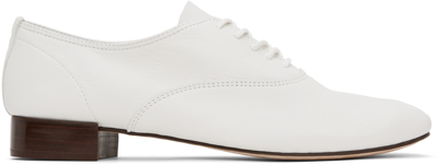 Shop Repetto White Zizi Oxfords In 050 Blanc