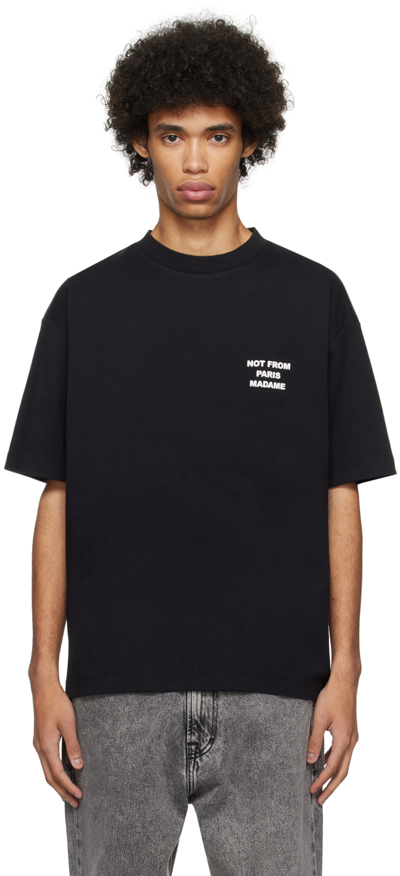Shop Drôle De Monsieur Black 'le T-shirt Slogan' T-shirt