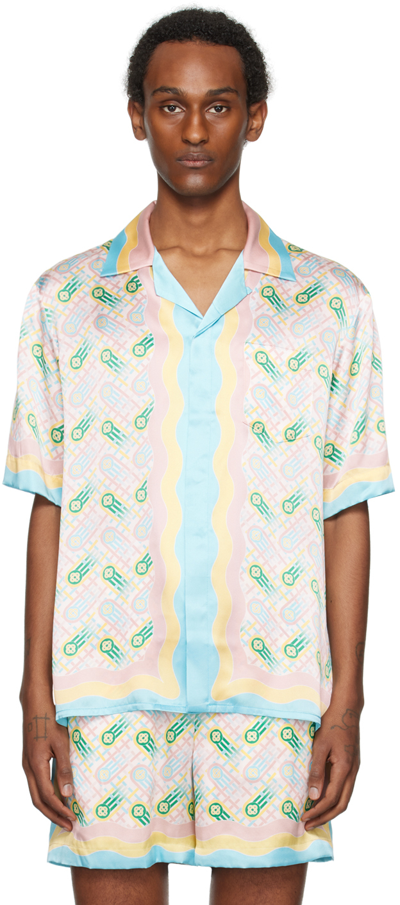 Shop Casablanca Multicolour Ping Pong Shirt In Ping Pong Print