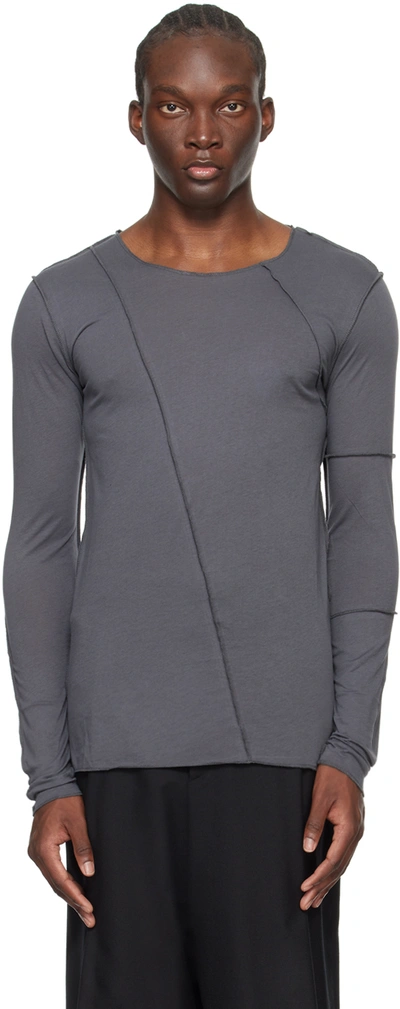 Shop Dries Van Noten Gray Paneled T-shirt In 802 Grey