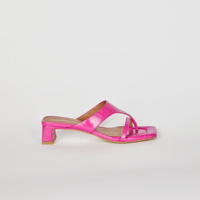 Shop Intentionally Blank Flume Heeled Sandal In Pink