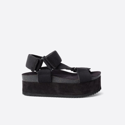 Shop Intentionally Blank Zona Black Sole Platform Sandal