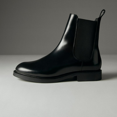 Shop Alohas Lanz Leather Ankle Boots In Black