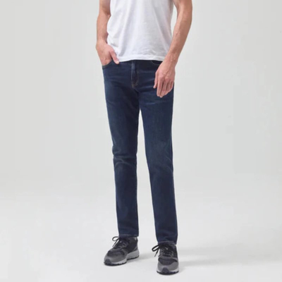 Shop Citizens Of Humanity London Tapered Slim Cashmere Denim In Blue