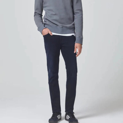 Shop Citizens Of Humanity London Tapered Slim Perform Jeans In Blue