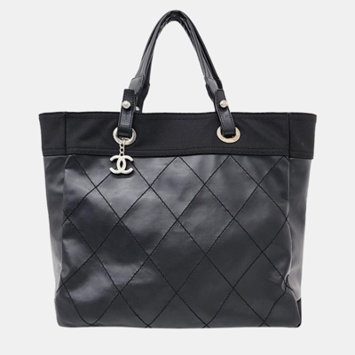 Pre-owned Chanel Biarritz Shoulder Bag In Black