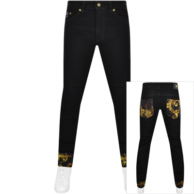 Shop Versace Jeans Couture Dundee Skinny Jeans Black