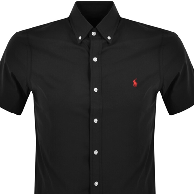 Shop Ralph Lauren Oxford Short Sleeve Shirt Black