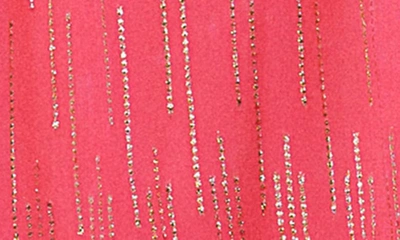 Shop Ciebon Metallic Dot Dolman Sleeve Blouson Dress In Pink