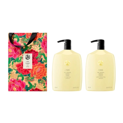 Shop Oribe Lunar New Year Hair Alchemy Strengthening Shampoo And Conditioner Liter Set (limited Edition) In Default Title