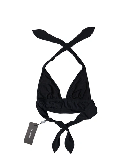 Shop Dolce & Gabbana Elegant Black Bikini Women's Top