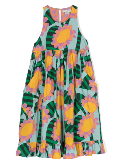 Shop Stella Mccartney Graphic Flower Print Sundress In Multicolour