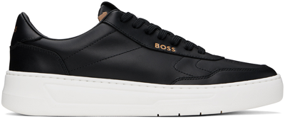 Shop Hugo Boss Black Baltimore Tennis Sneakers In Black 001