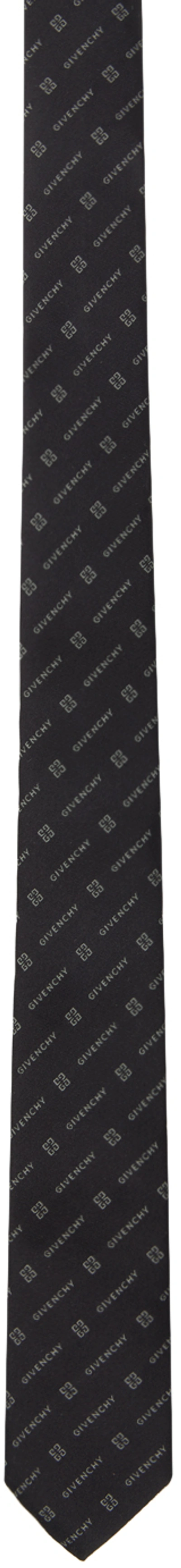 Shop Givenchy Black 4g Tie