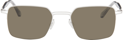 Shop Mykita Silver Alcott Sunglasses In Shiny Silver