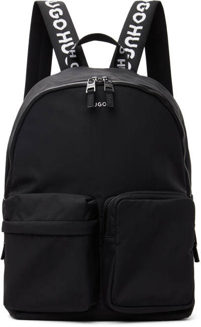 Shop Hugo Black Tayron Backpack In Black 001