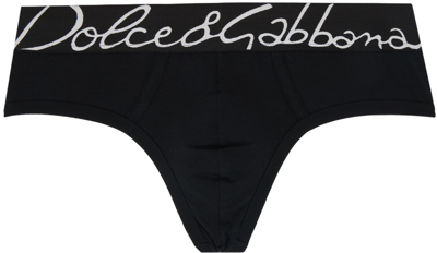 Shop Dolce & Gabbana Black Brando Briefs In Nero