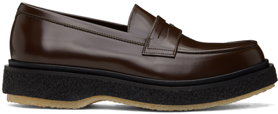 Shop Adieu Brown Type 5 Loafers In Dark Brown Expresso