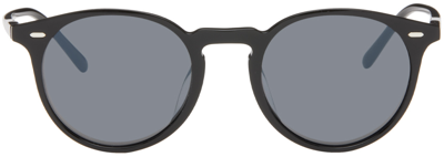 Shop Oliver Peoples Black N.02 Sunglasses In Carbon Grey