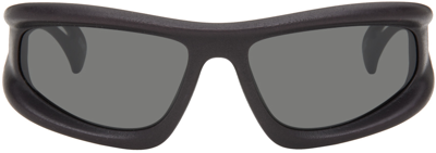 Shop 032c Black Mykita Edition Marfa Sunglasses In Pitch Black