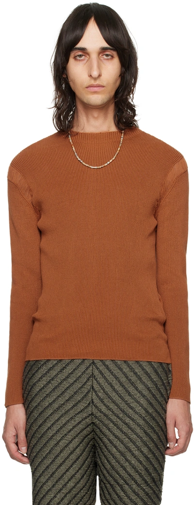 Shop Isa Boulder Ssense Exclusive Orange Float Long Sleeve T-shirt In Copper