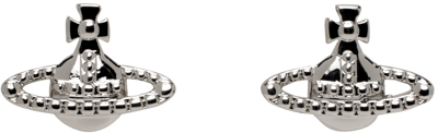 Shop Vivienne Westwood Silver Farah Earrings In P019 Platinum