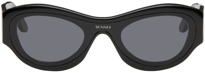 Shop Sunnei Black Prototipo 5 Sunglasses In 001 Black