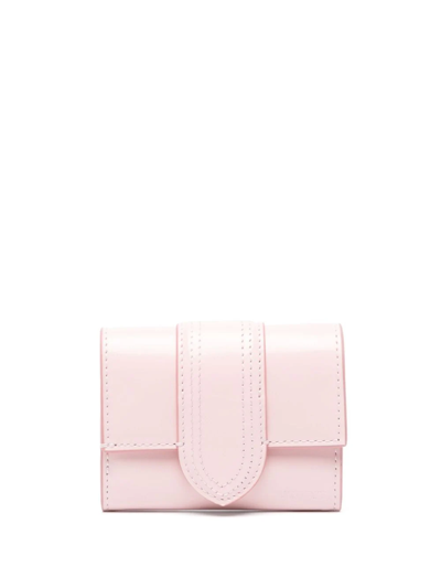 Shop Jacquemus Le Compact Child Wallet In Pink & Purple