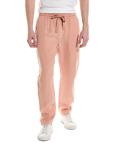 Shop Joe's Jeans Drawstring Linen Trouser In Orange