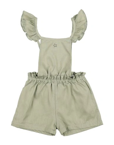 Shop Tocoto Vintage Toddler Girl Jumpsuit Sage Green Size 6 Linen, Cotton