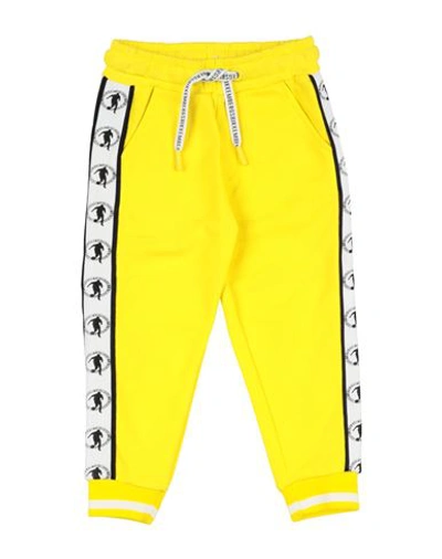 Shop Bikkembergs Toddler Boy Pants Yellow Size 5 Cotton