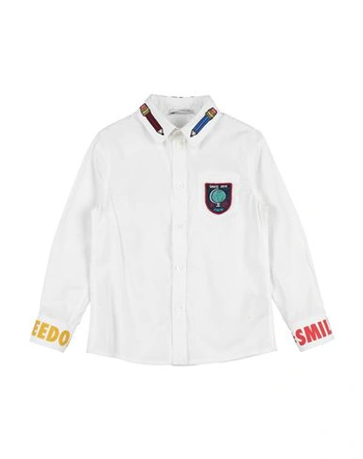 Shop Dolce & Gabbana Toddler Boy Shirt White Size 5 Cotton